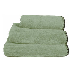 Haomy - Toalla de baño de algodón Issey | Verde almendra