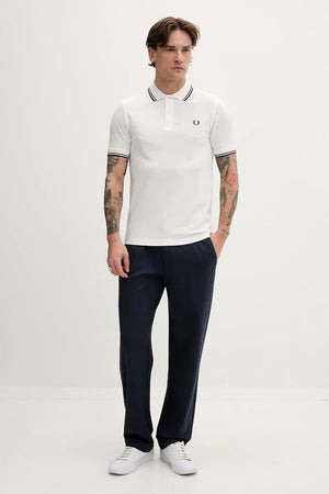 Camiseta de algodón con cuello Twin Tipped de Fred Perry