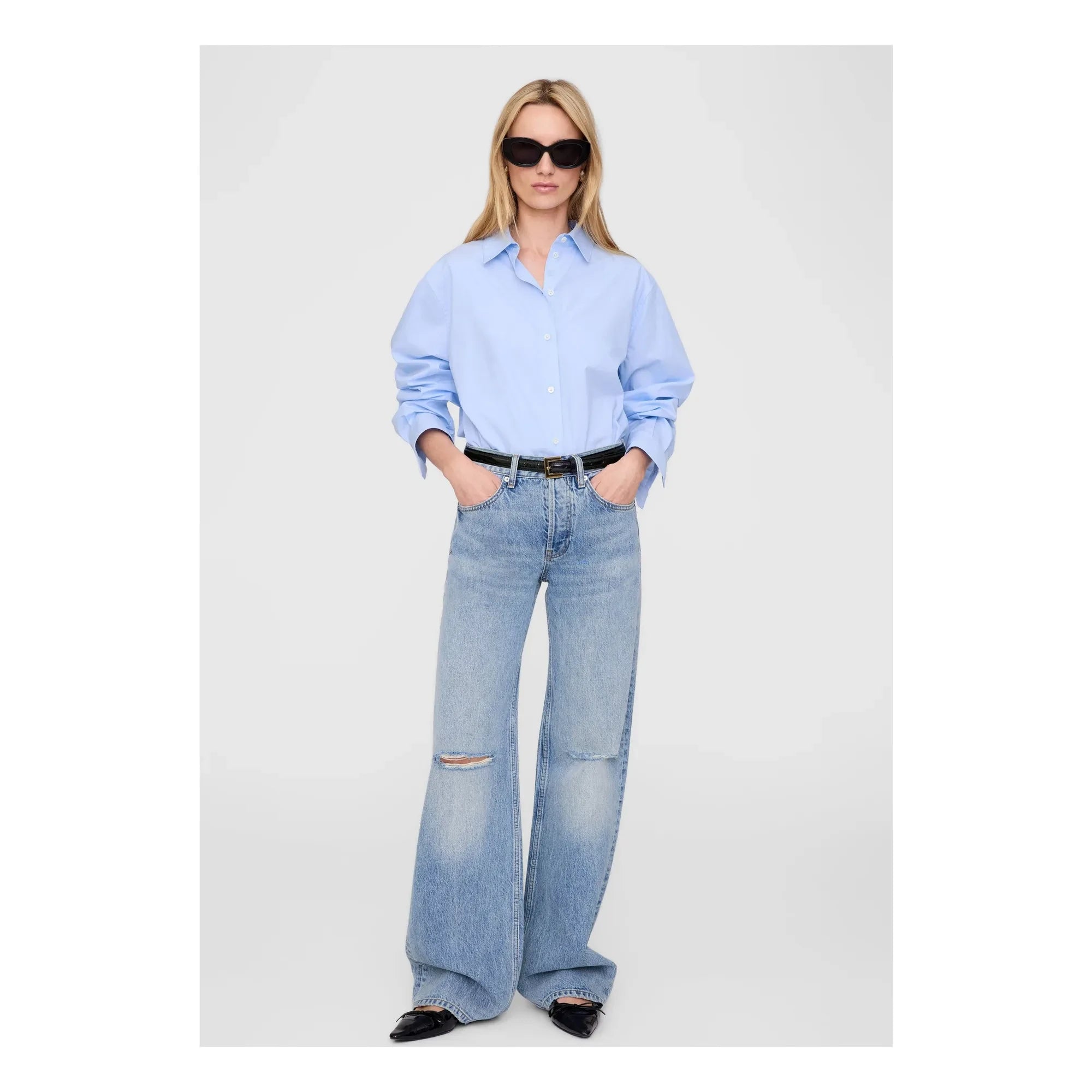 Anine Bing - Camisa Essie | Azul claro