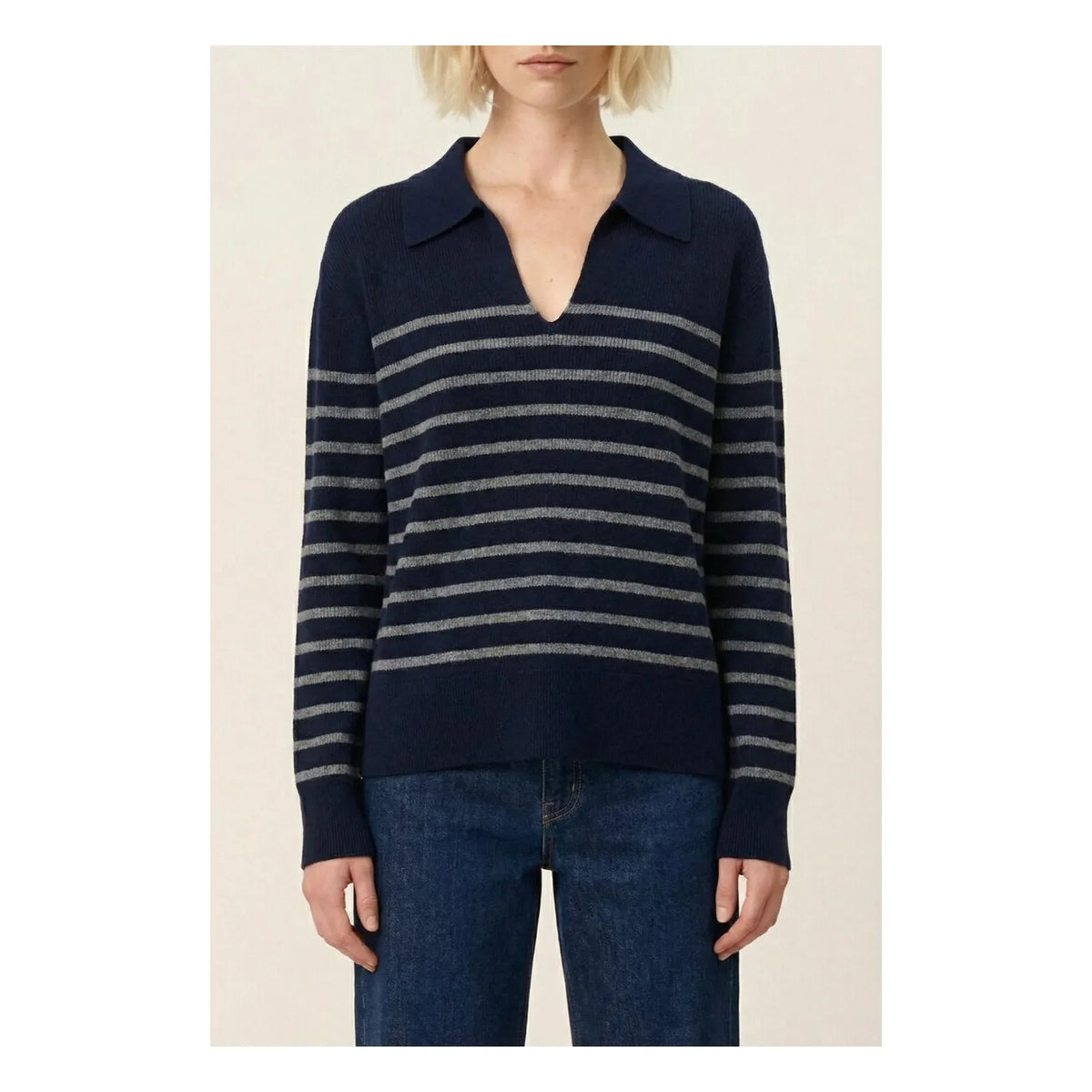Vanessa Bruno - Jersey de lana merina Hannelore | Azul marino
