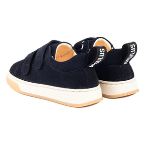 Angulus - Zapatillas Deportivas de Gamuza con Doble Raya | Azul Marino