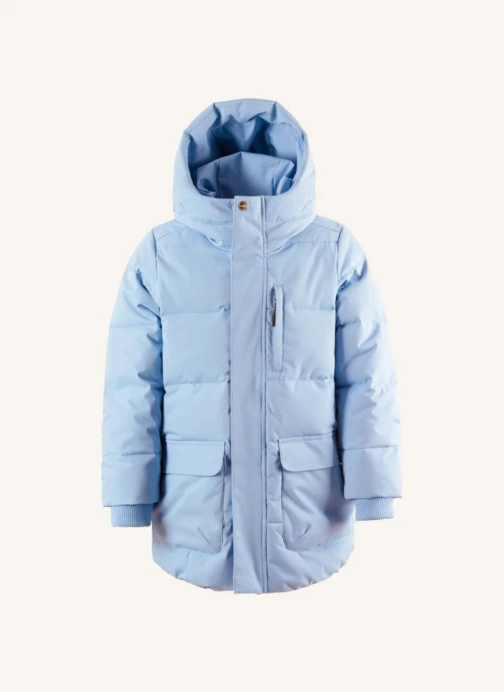 Gosoaky - Tiger Eye Abrigo Acolchado Impermeable de Plumón | Azul claro