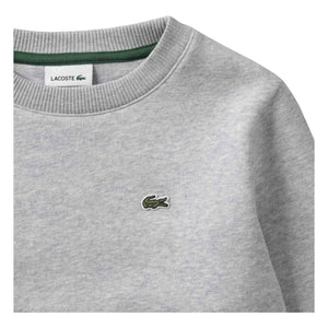 Lacoste - Sudadera con logo de algodón orgánico | Gris jaspeado