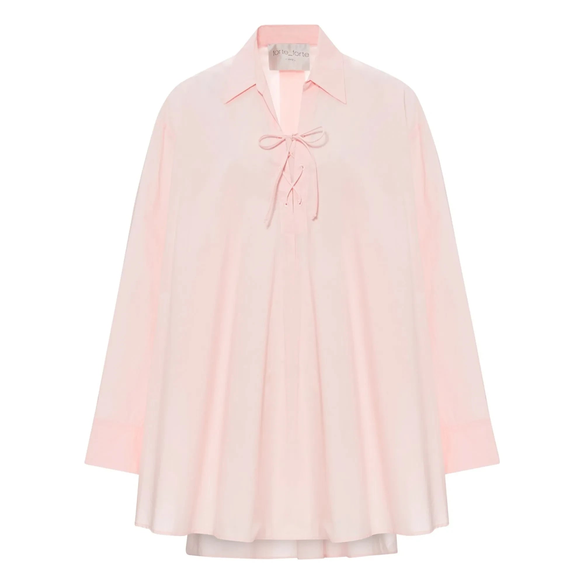 Forte Forte - Vestido Popelín Algodón | Rosa Claro