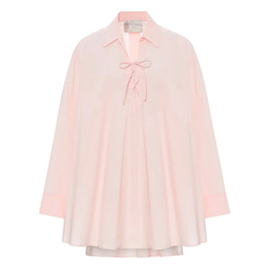 Forte Forte - Vestido Popelín Algodón | Rosa Claro