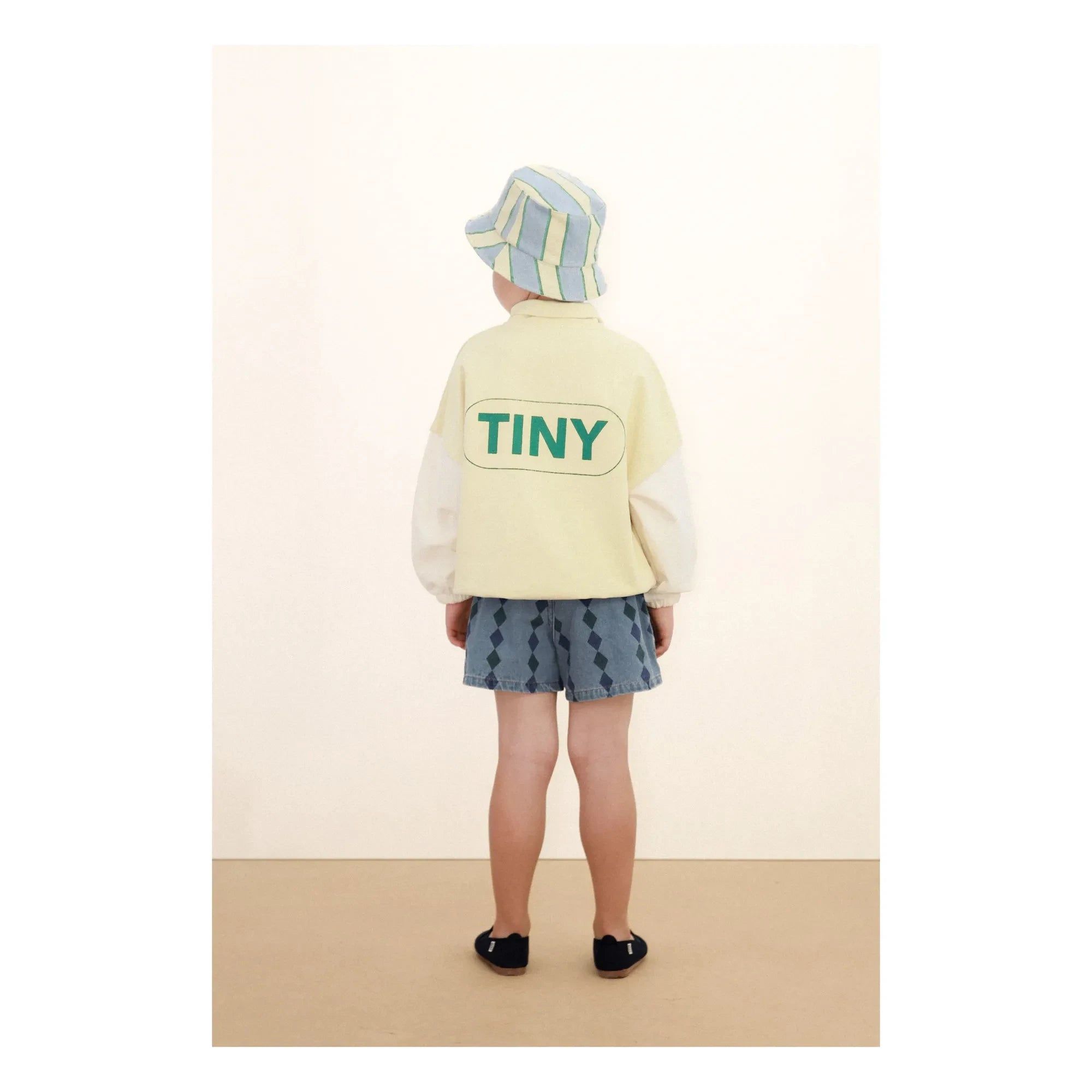 Tinycottons - Pantalones cortos vaqueros Losange | Azul