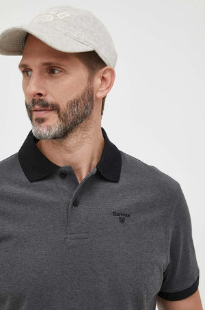 Camiseta de algodón con cuello Barbour