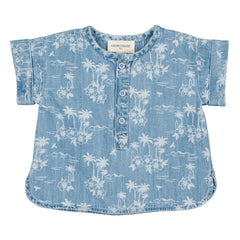 Louis Louise - Camisa vaquera Saul Hawaii | Azul claro