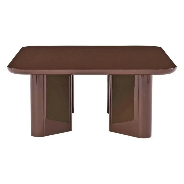 Gabrielle Paris - Mesa de centro de madera pulida Thelma | Cranberry