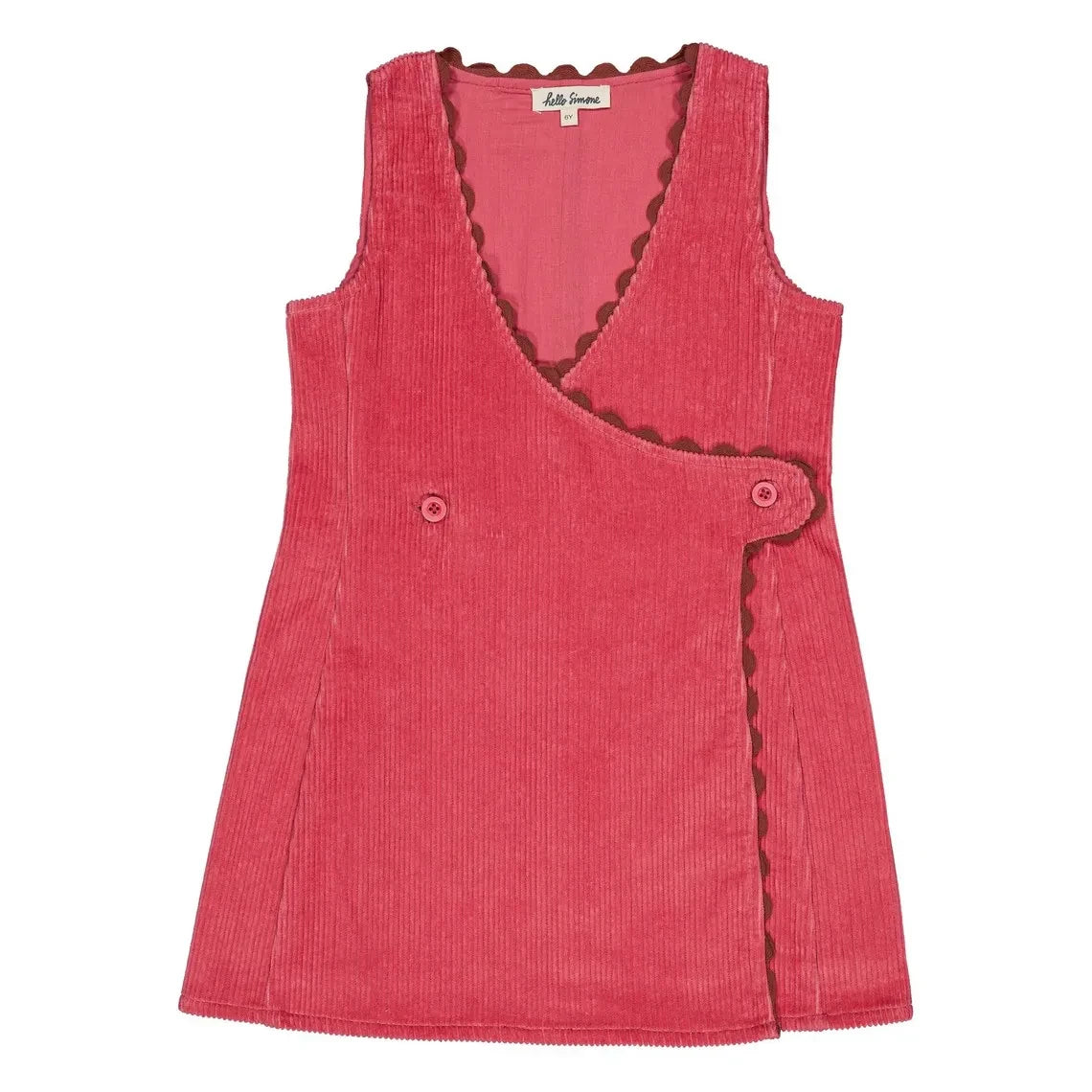 Hola Simone - Vestido de Terciopelo Fitilli de Claudia | Rosa