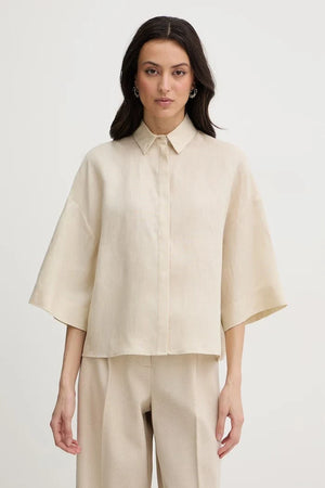 MM by Max Mara Camisa de lino RITO para mujer