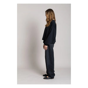 Sudadera de algodón orgánico Bria Smallable Woman | Negro