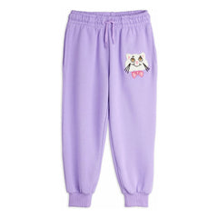 Mini Rodini - Jogger de algodón orgánico Cat | Morado