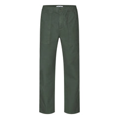 Samsoe Samsoe - Pantalón Sajabri 15840 Algodón orgánico | Verde oscuro