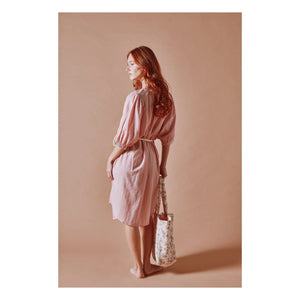 Emile et Ida - Vestido Rosa de Algodón Khadi
