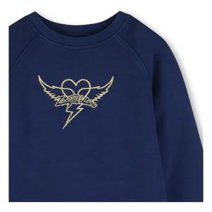Zadig & Voltaire - Sudadera con logotipo de corazones | Azul noche