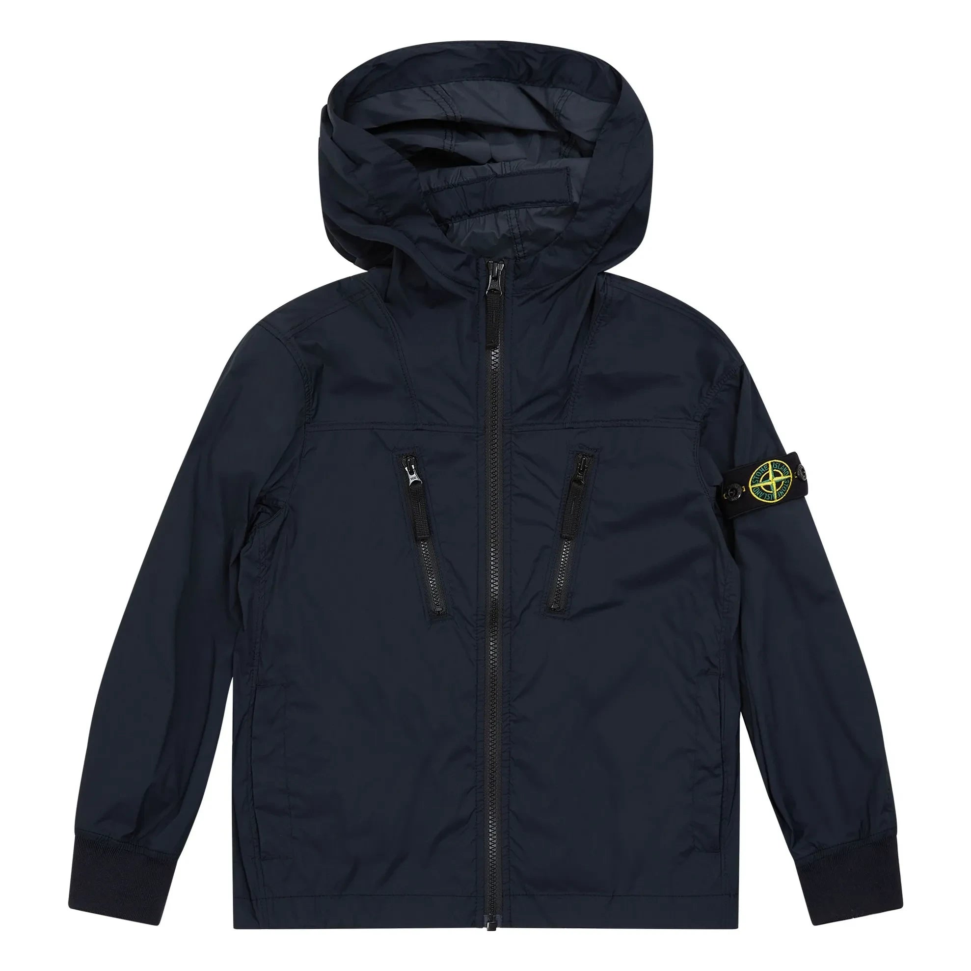 Stone Island - Chaqueta con capucha con logo | Azul Marino