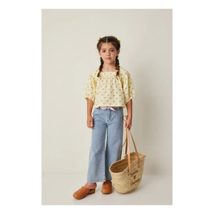 Tocoto Vintage - Blusa de manga 3/4 con estampado floral | Amarillo
