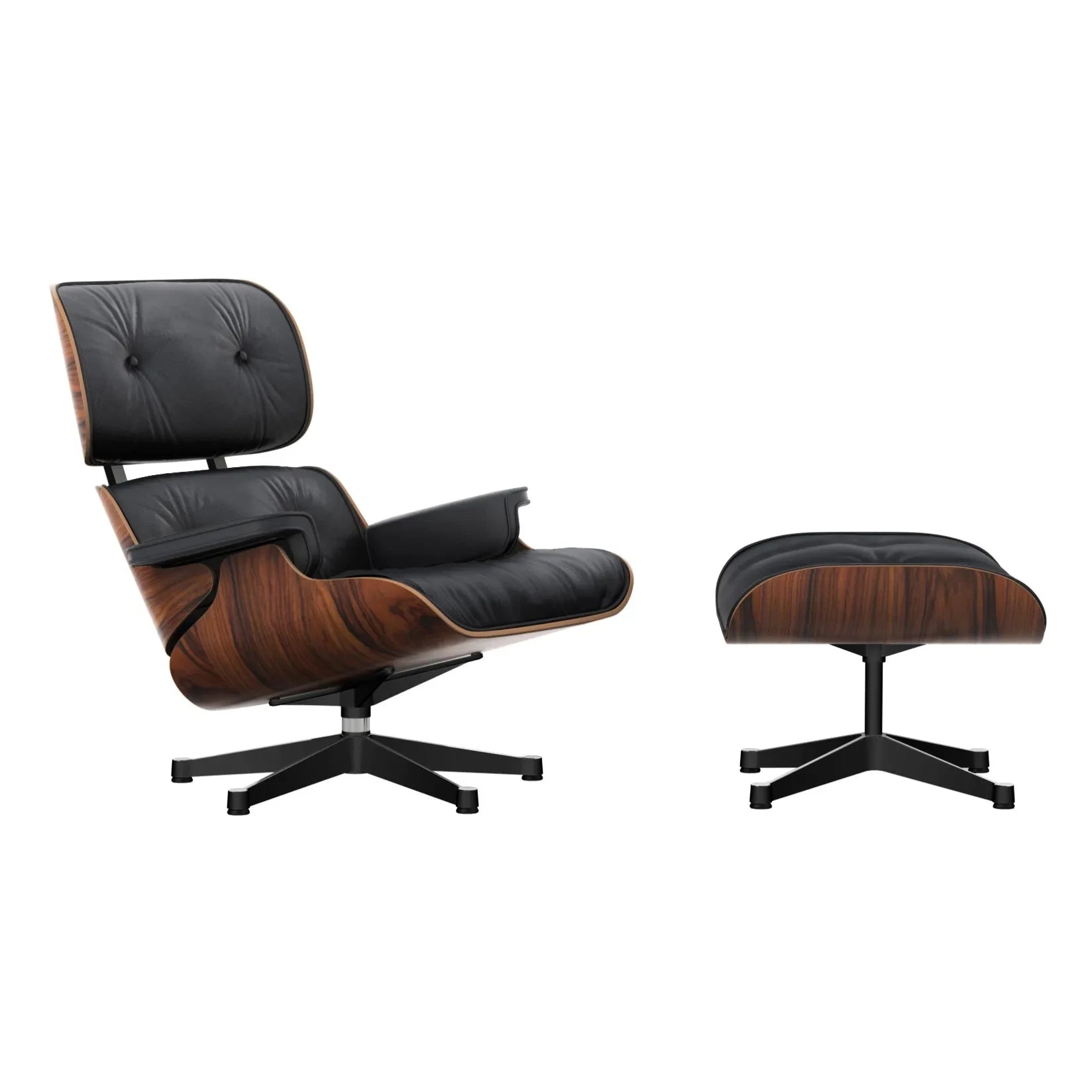Vitra - Sillón y otomana Lounge - Charles & Ray Eames, 1956