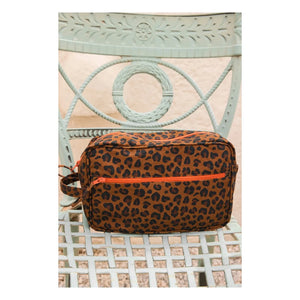 Bonton - Leopar Desenli Portföy | Kahverengi