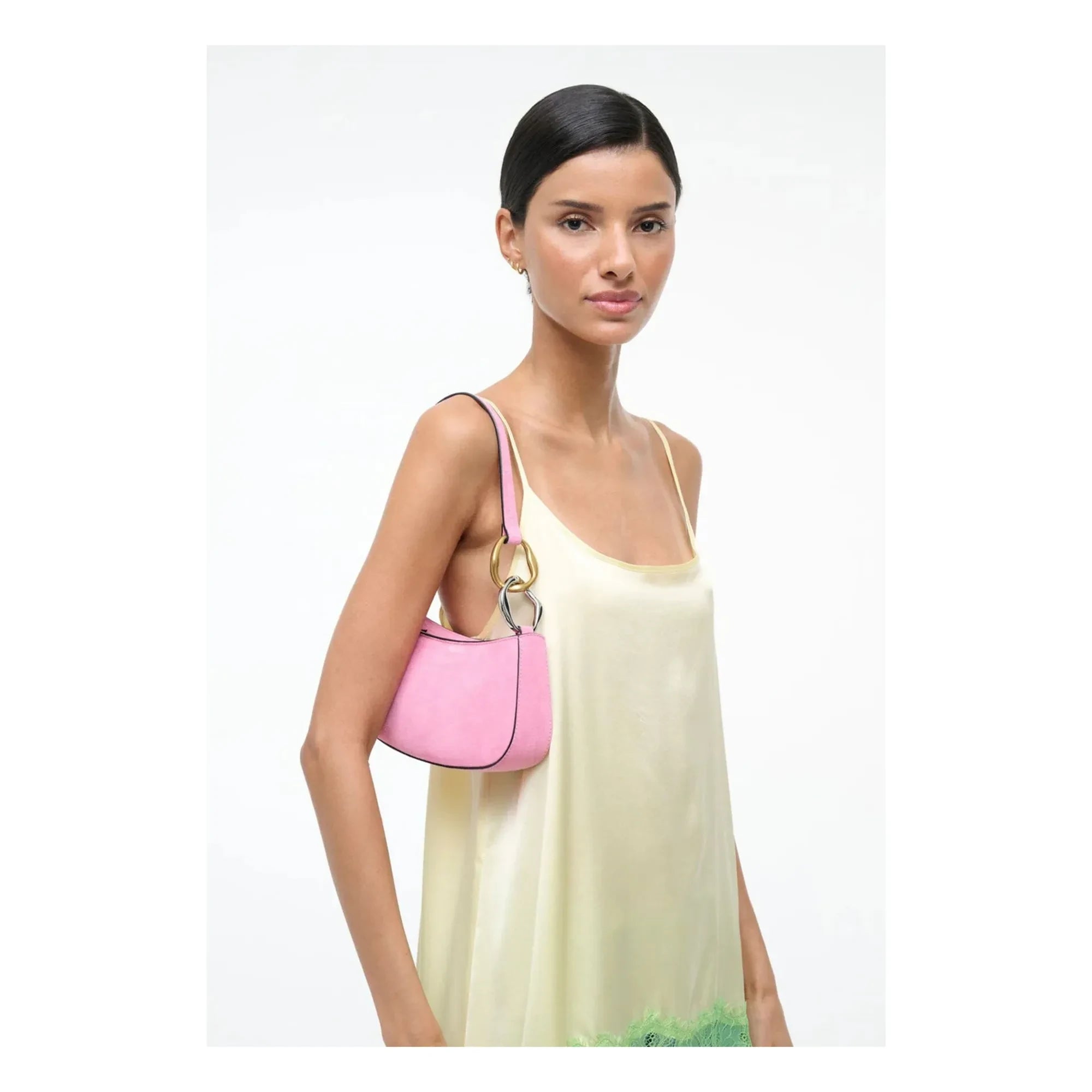 Staud - Bolso de cuero Ollie | Rosa