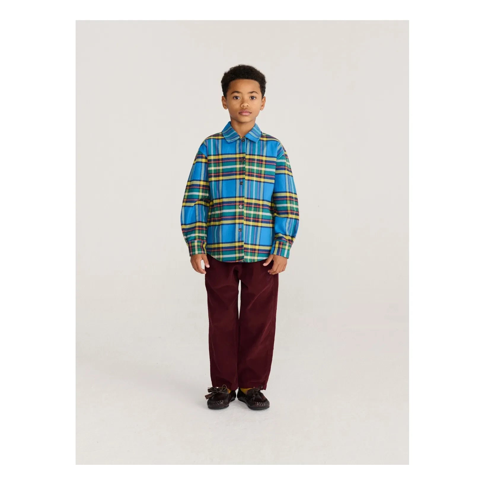 Bobo Choses - Camisa de cuadros escoceses | Azul