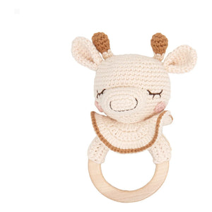 Patti Oslo - Anillo de dentición Jirafa Goldie | Crema