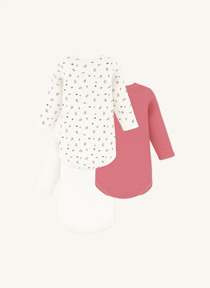 Petit Bateau - 3'lü Organik Pamuk Noel Body Seti | Beyaz