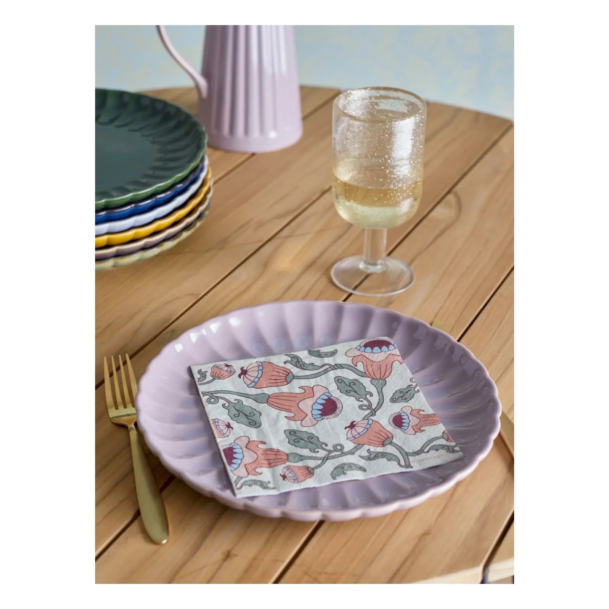 Bloomingville - Toallas Fazila - Set de 20 | Rosa