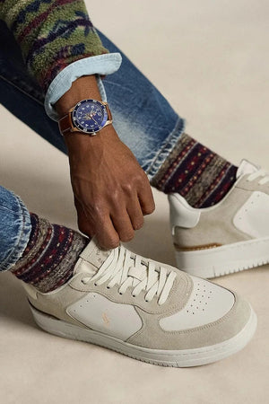 Zapatillas de deporte de cuero Polo Ralph Lauren Masters Crt para hombre