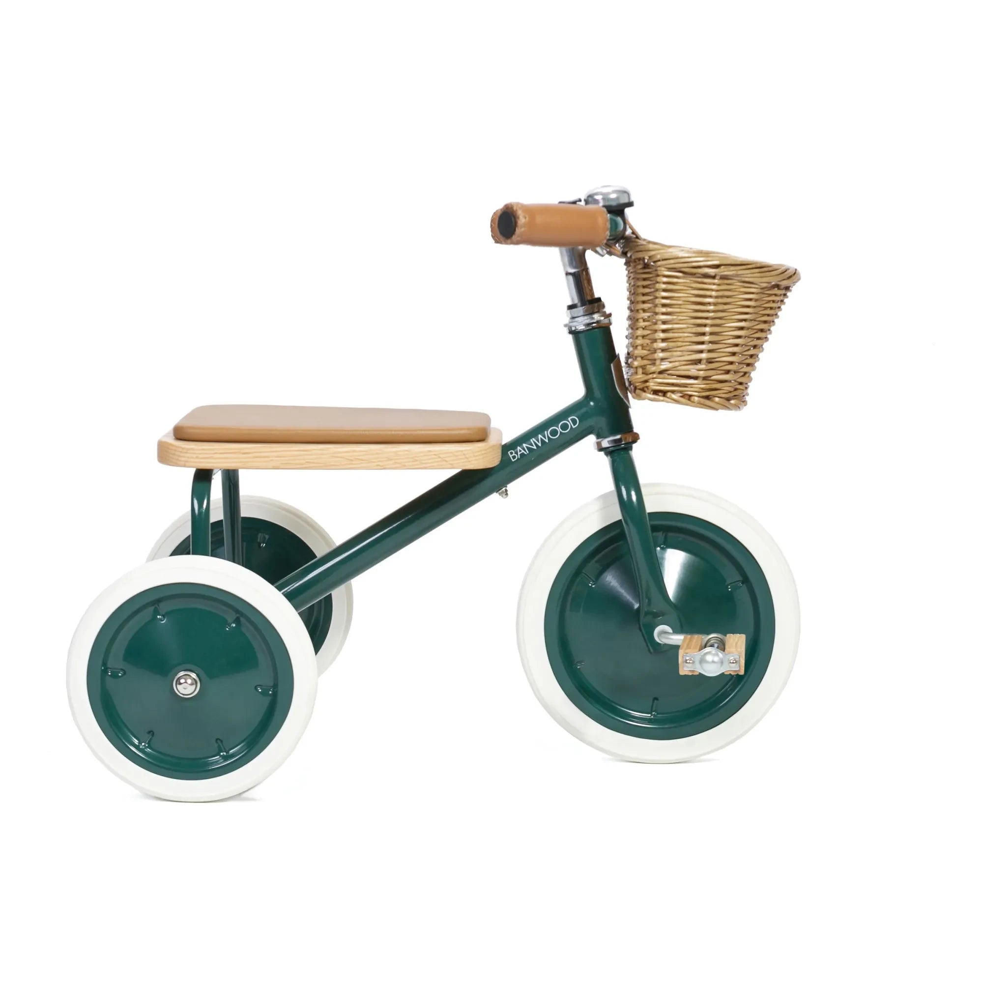 Banwood - Triciclo de metal y madera | Verde