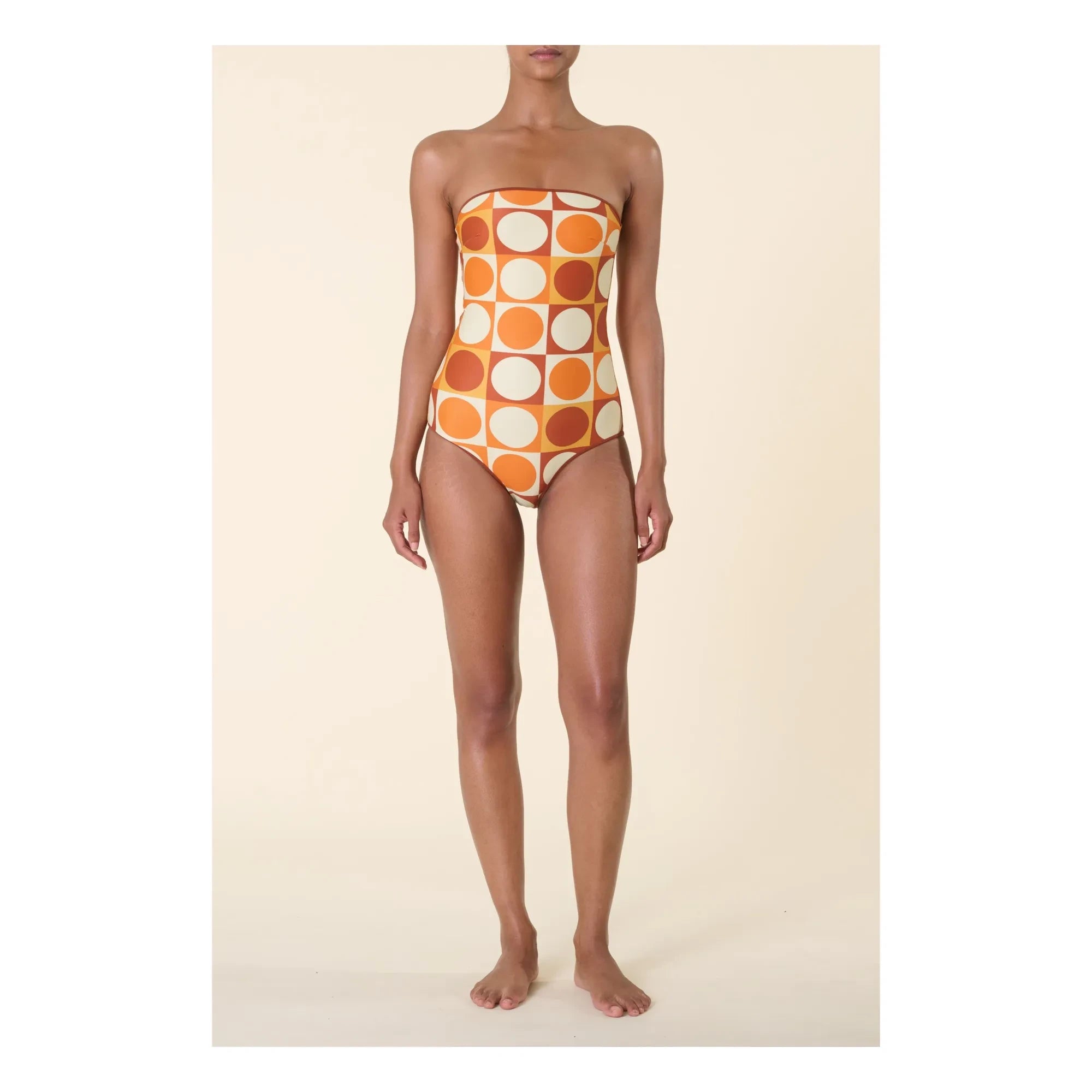 Casa Rosa - Luna Traje de Baño de Una Pieza | Naranja