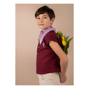 Loir - Chaqueta Corta de Lino | Burdeos