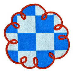 Bitossi - Posavasos cuadrados Dama Azzurro - Juego de 2 | Azul