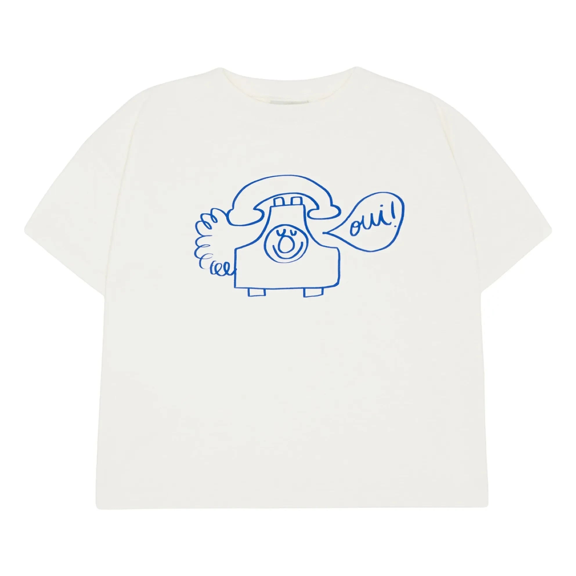 The Campamento - Camiseta de teléfono extra grande de algodón orgánico | Crudo