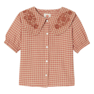 Apaches - Blusa Binou Claudine con Cuello | Naranja