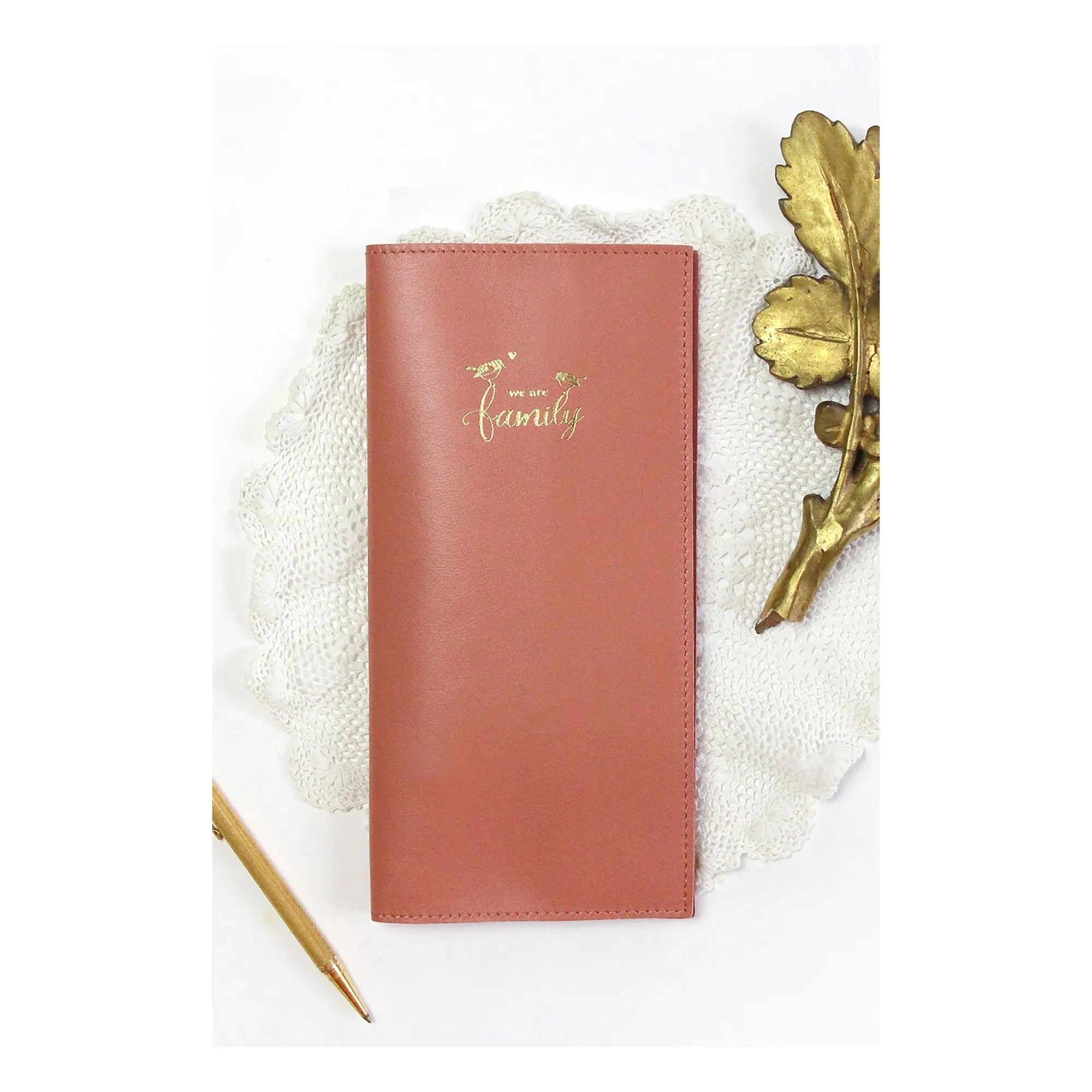 Barnabé aime le café - Cartera de piel | Rosa Polvo