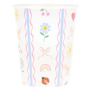 Meri Meri - Vasos Little Garden - Set de 8 | Crudo