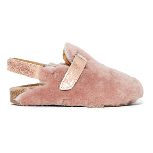 Pèpè - Zuecos de Pelo Sintético | Rosa Claro