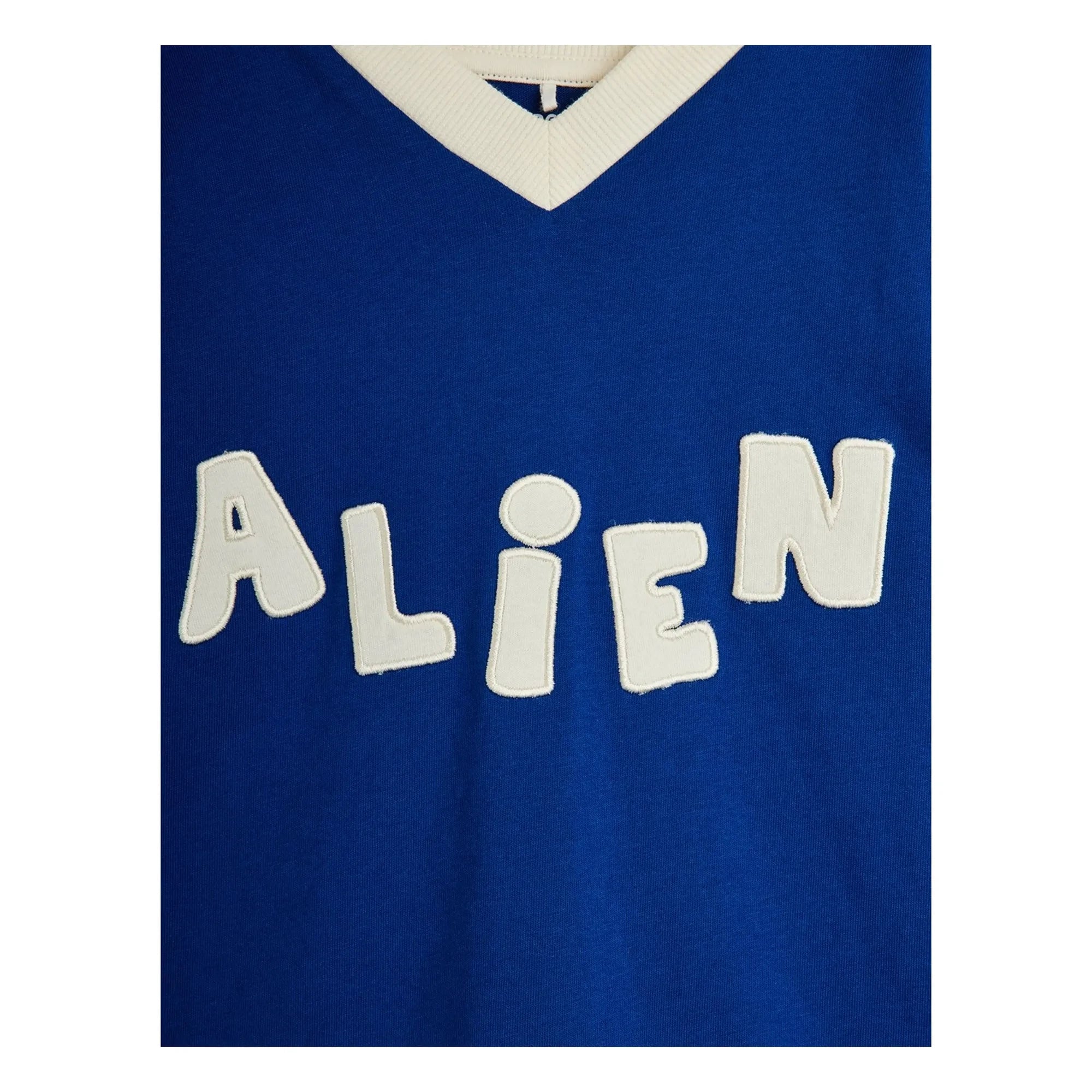 Mini Rodini - Camiseta de algodón orgánico Alien | Azul