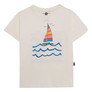 Pepita & Me - Camiseta con estampado de velero | Blanco