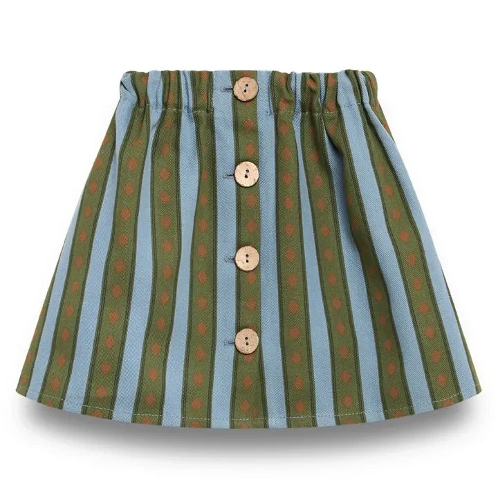 birinit - Falda Rayas Levante | Verde