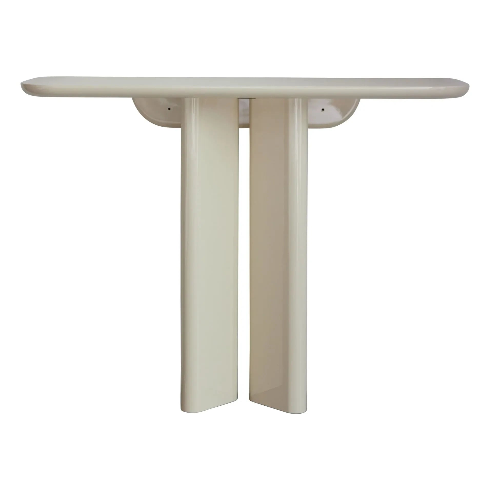 Gabrielle Paris - Consola de madera lacada Lake | Crema