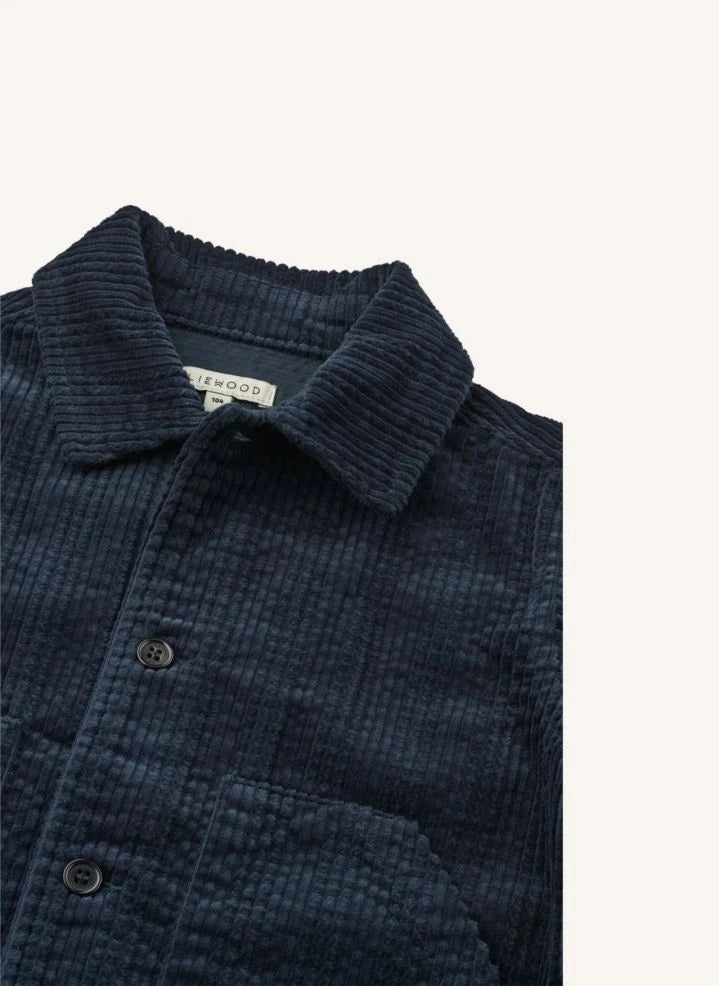 Liewood - Paulino Camisa de Franela Orgánica | Azul Marino