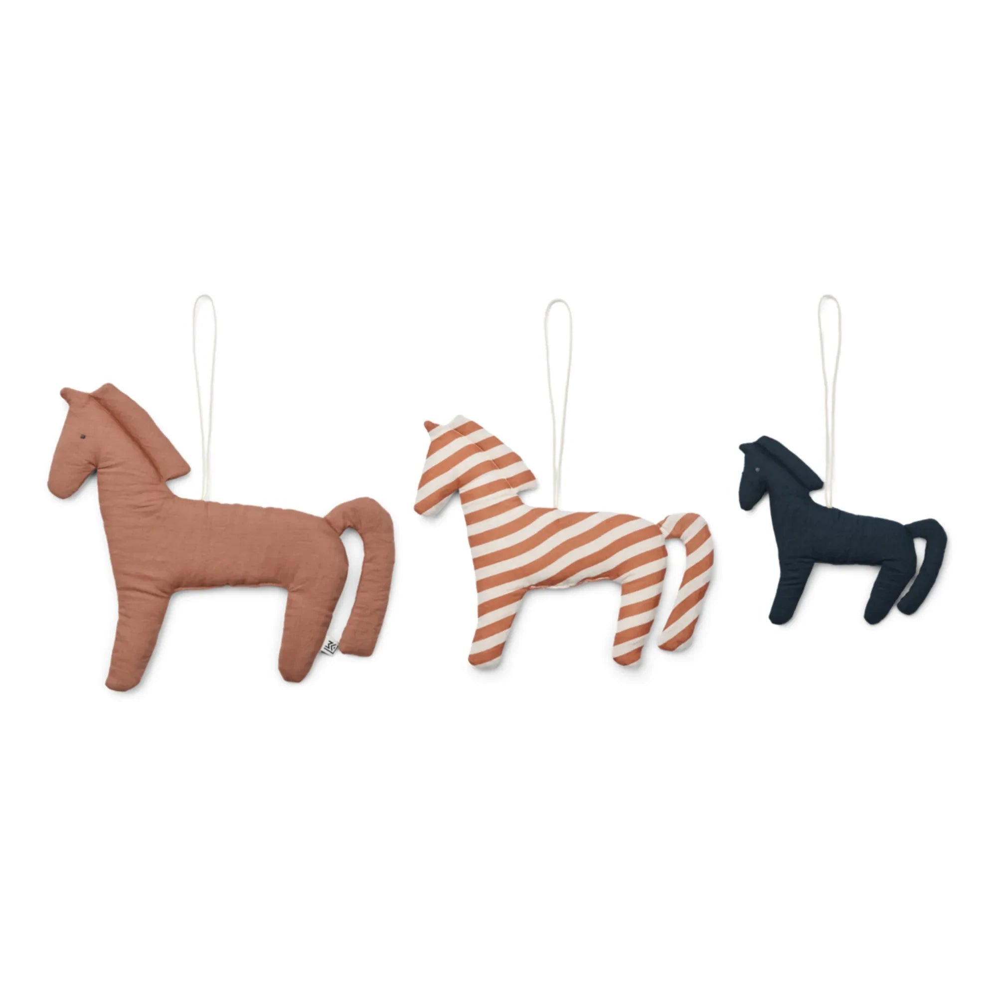 Liewood - Decoración de pared Leonardo - Set de 3 | Caballos/Mezcla rosetta oscura