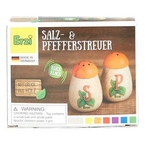 Erzi - Saleros y pimenteros de madera de juguete