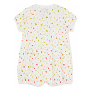 Petit Bateau - Pijama de una pieza con fruta | Crudo