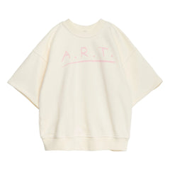 True Artist - Sudadera de manga corta n.º 13 de algodón orgánico | Crema