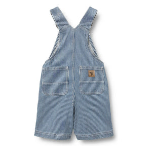 Wheat - Peto vaquero a rayas de algodón orgánico | Azul