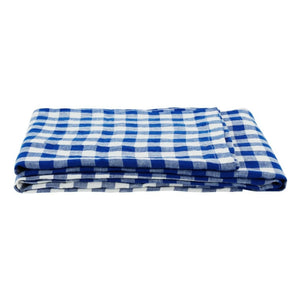 Gabrielle Paris - Mantel de lino lavado Vichy | Azul